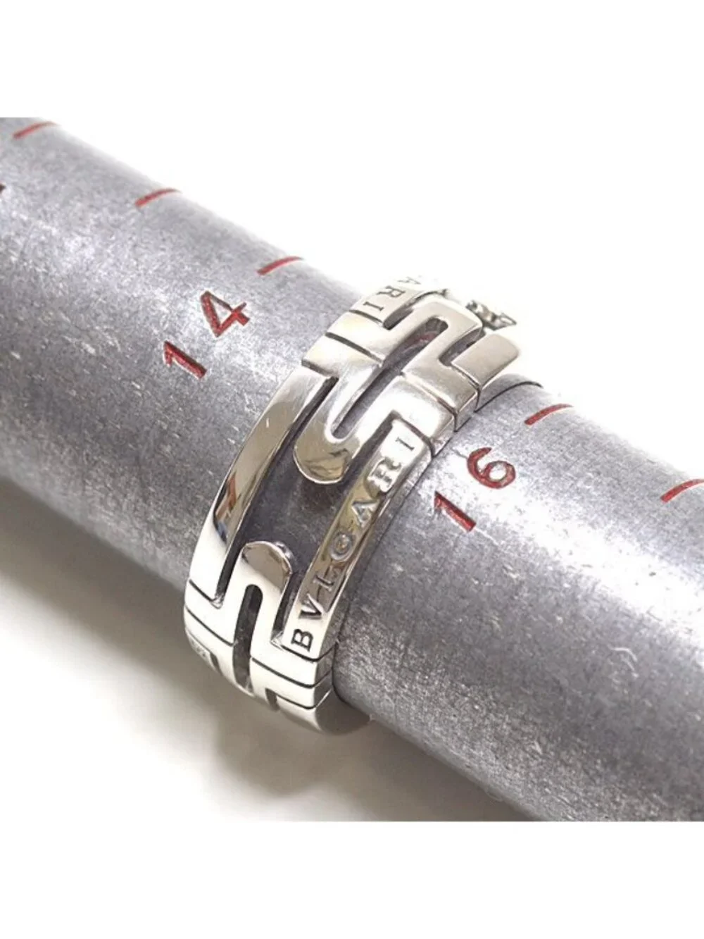 Bvlgari Parentesi Ring 18K White Gold 56